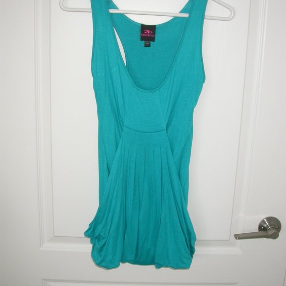 Draped Turquoise Top - Picture 5 of 6